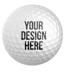Set of Three Golfballs - Customized with Text